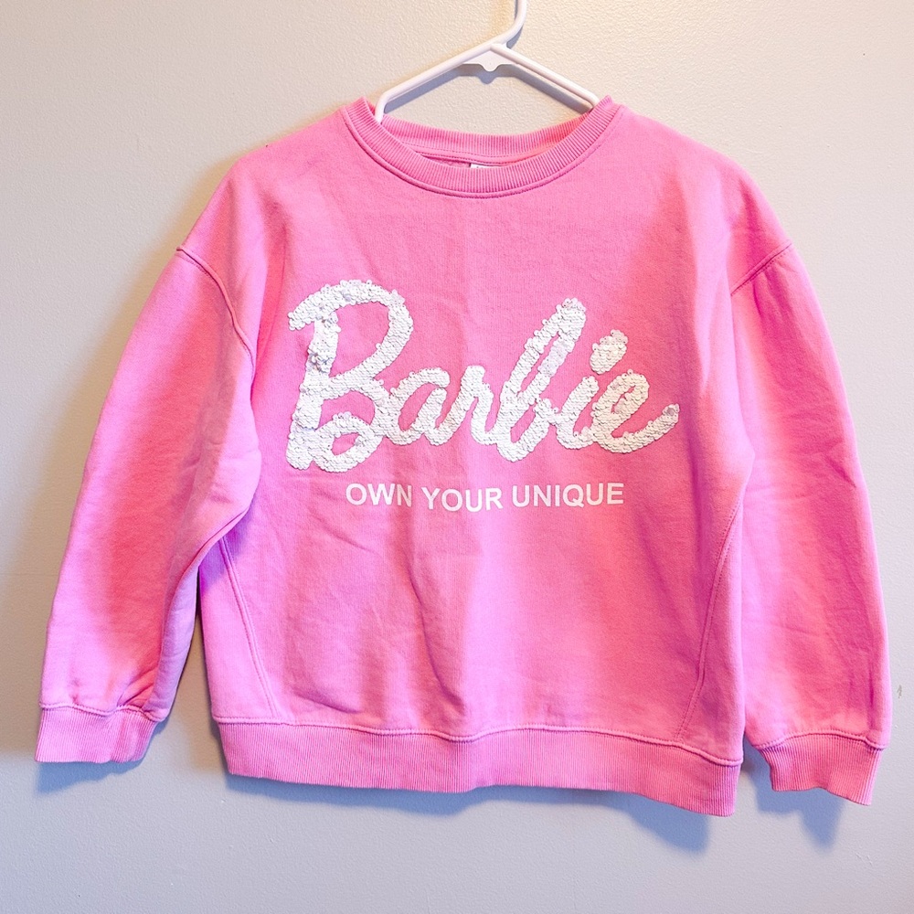 Zara Kids Barbie Sweatshirt - 13/14 years (fits more like 10/12 years IMO)